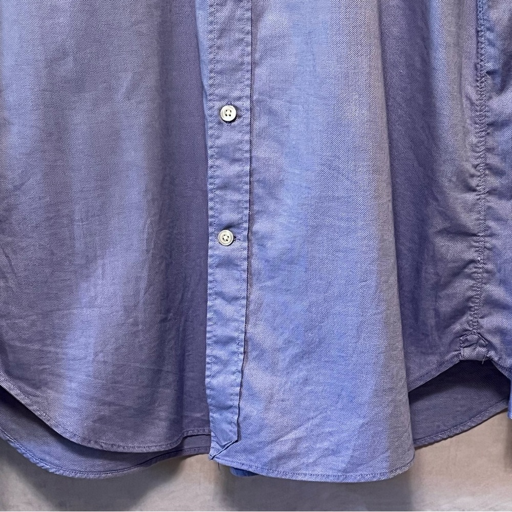 J.CREW Thompson Shirtings 80's 2-Ply Long Sleeve Shirt XL Blue 17-17 1/2 Career - Picture 4 of 14